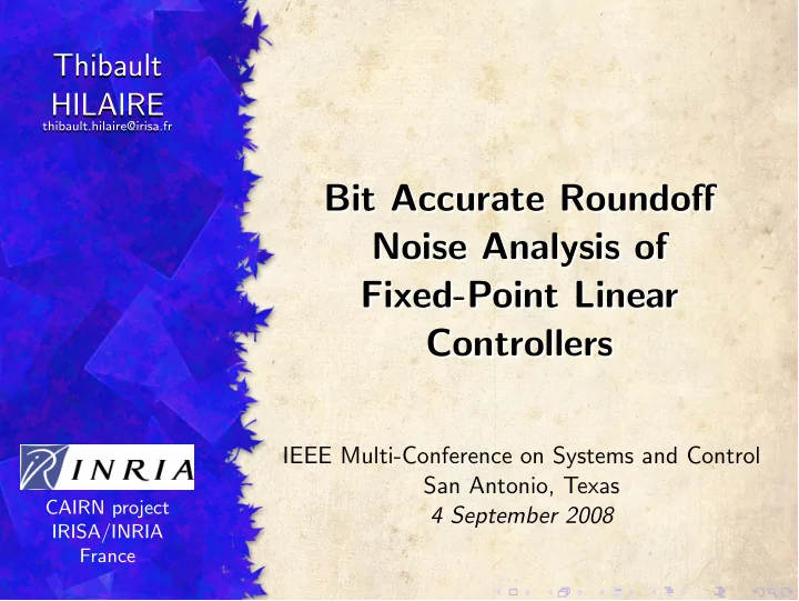 bit accurate roundoff bit accurate roundoff noise