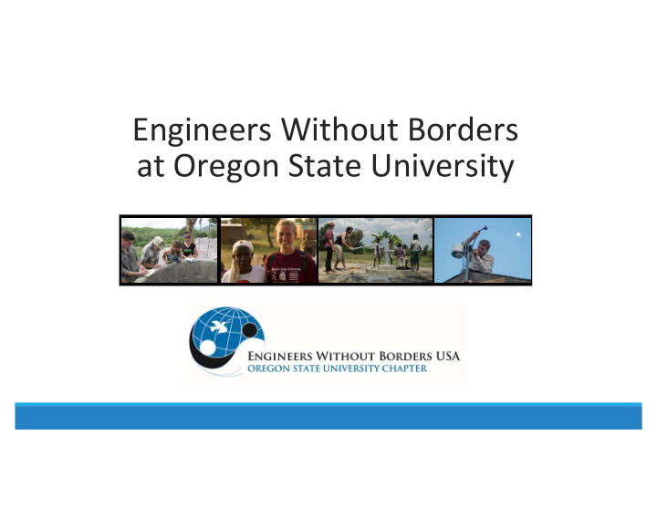 engineers without borders at oregon state university