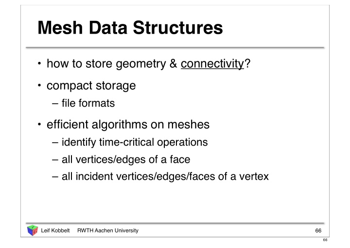 mesh data structures