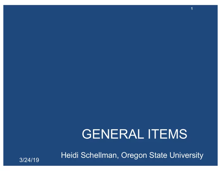 general items