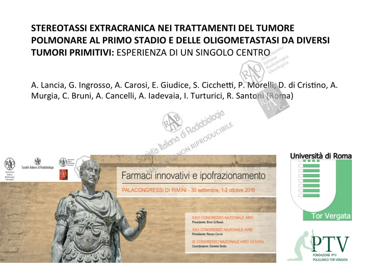 stereotassi extracranica nei trattamenti del tumore