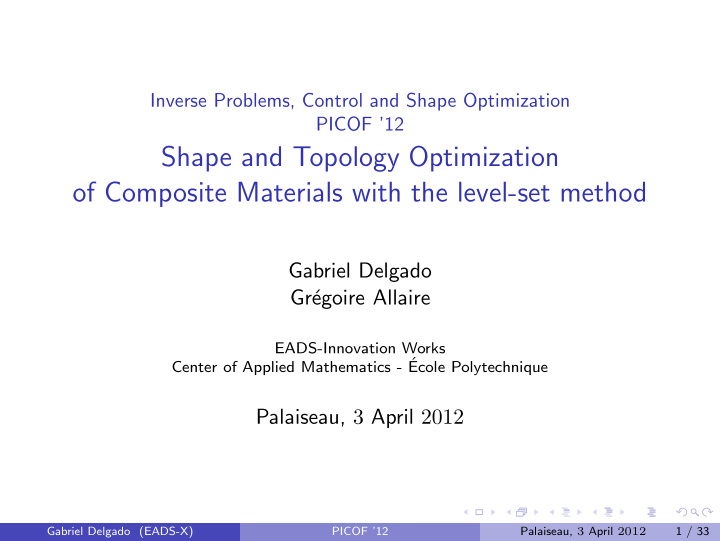 shape and topology optimization of composite materials