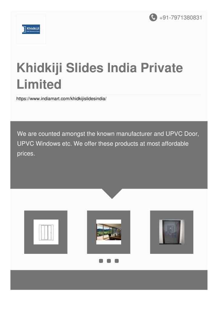 khidkiji slides india private limited