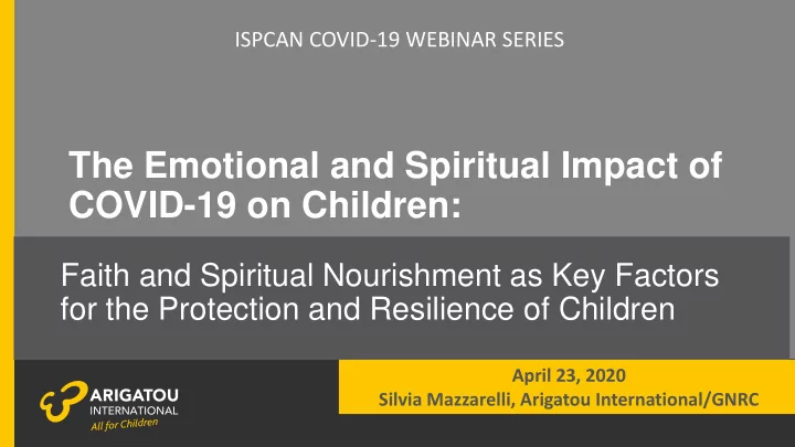 covid 19 on children