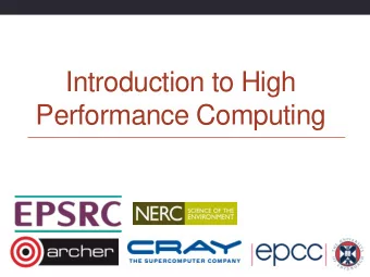 Introduction to High  Performance Computing  Reusing this material  This work is licensed under a