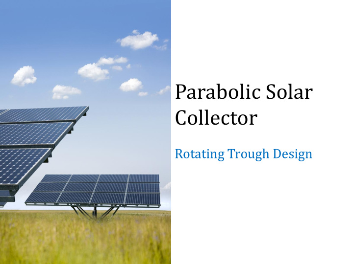 parabolic solar