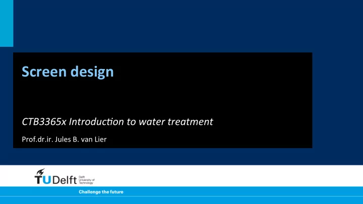 screen design