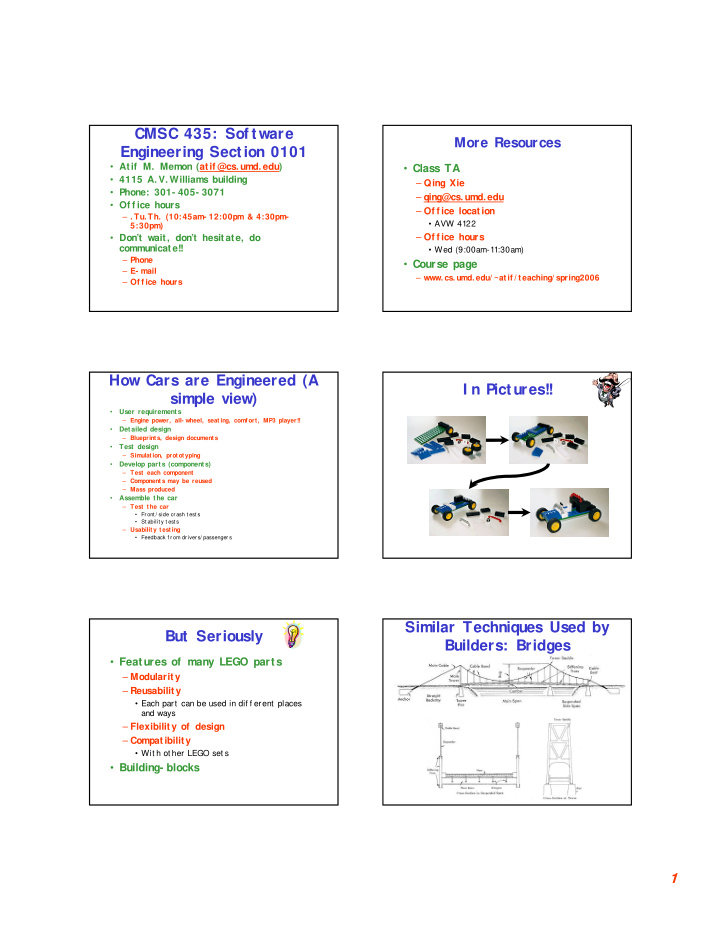 cmsc 435 sof tware