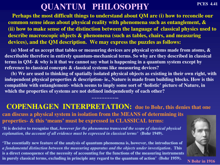 quantum philosophy