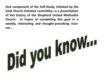 Church.  In hopes of completjng this goal in a weekly, interestjng and thought - provoking man-