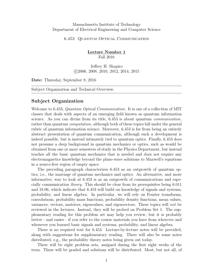 subject organization