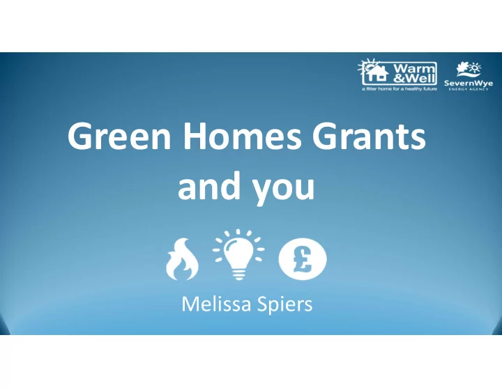 green homes grants and you
