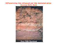 differentiating tide influenced and tide dominated deltas