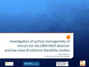 Inves&amp;ga&amp;on  of  surface  homogeneity  of    mirrors  for  the