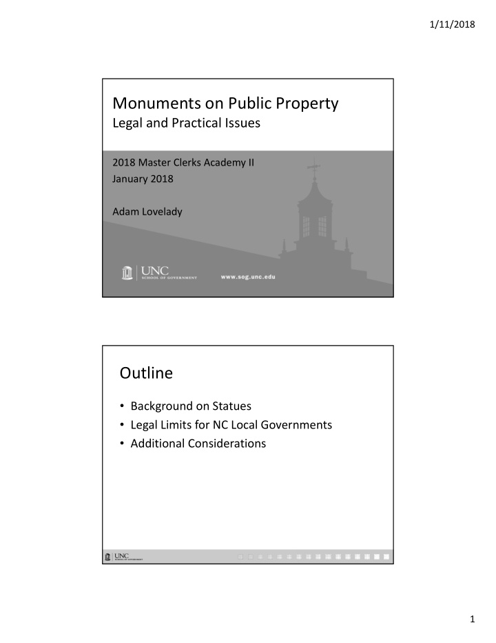 monuments on public property
