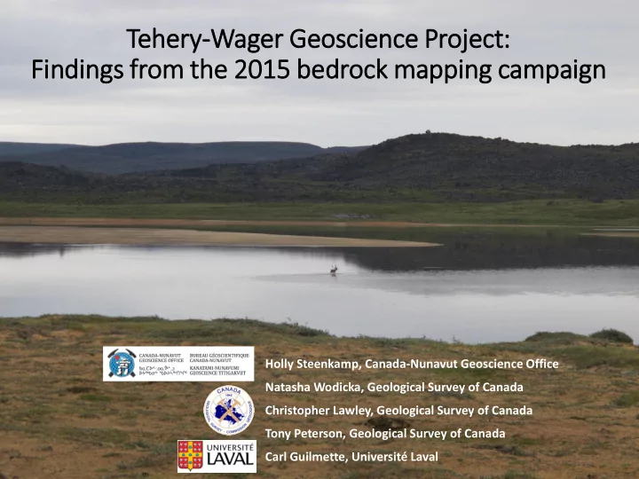 te tehery wager geoscie ience proje ject fin indings from