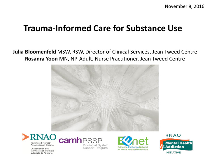 trauma informed care for substance use