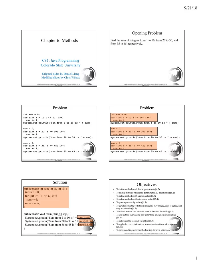chapter 6 methods