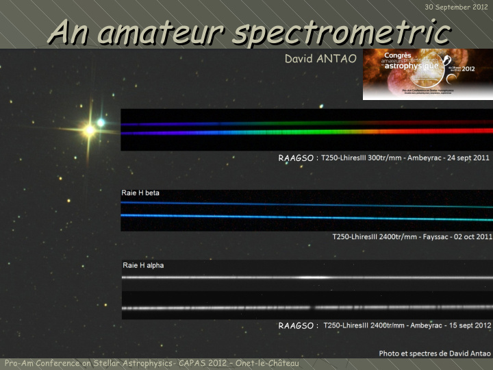 an amateur spectrometric an amateur spectrometric study