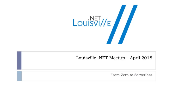 louisville net meetup april 2018
