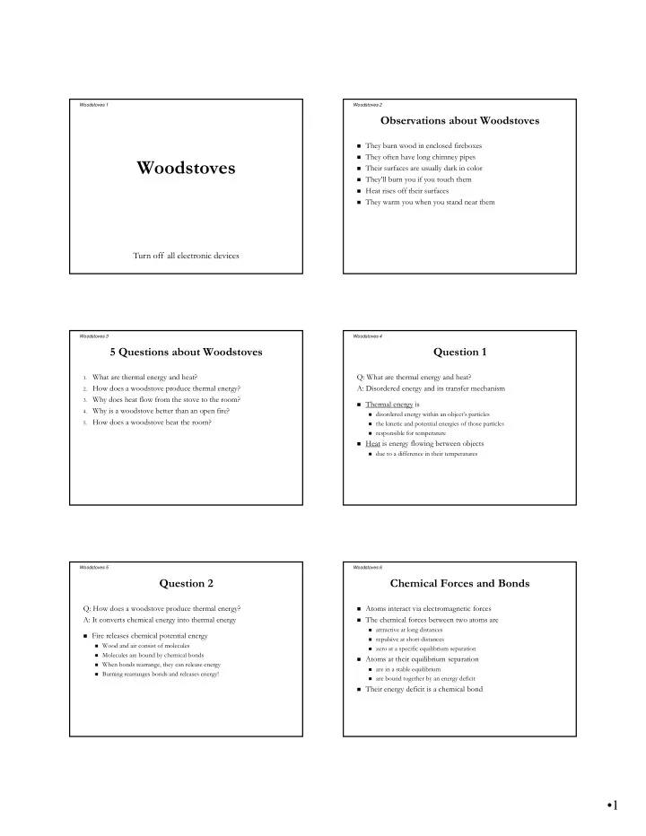 woodstoves