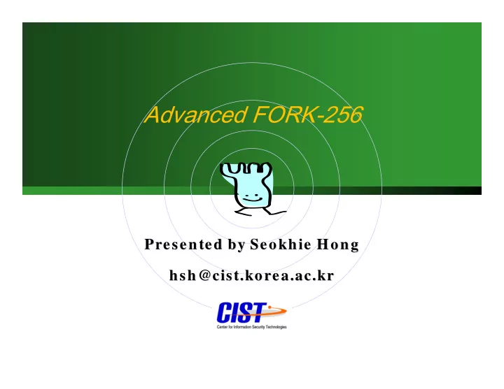 advanced fork 256