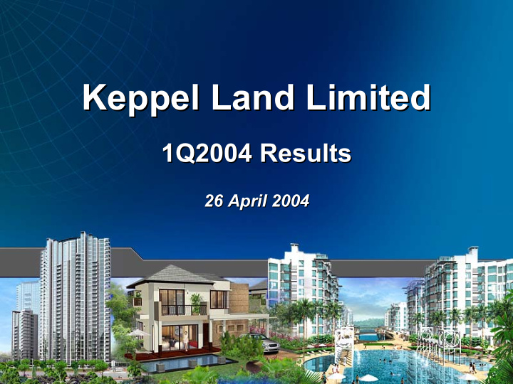 keppel land limited keppel land limited