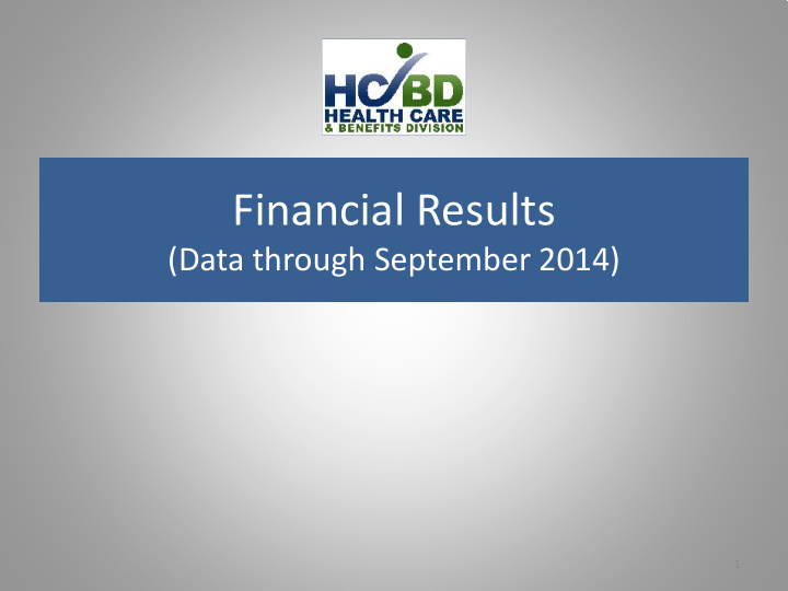 financial results