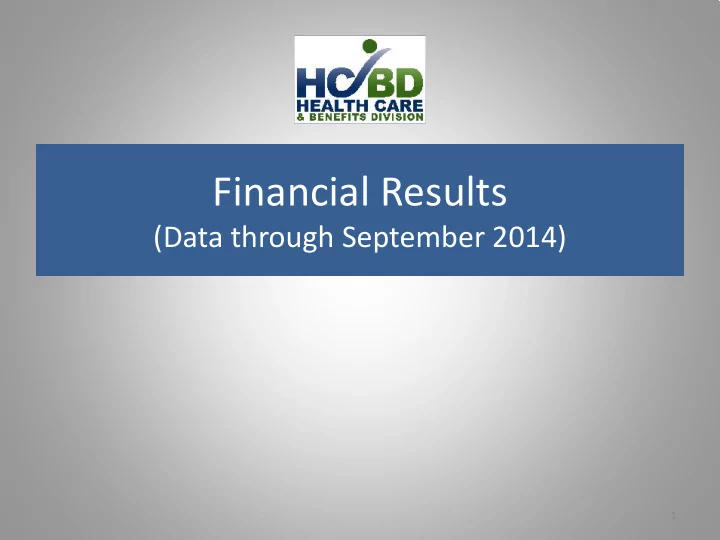 financial results