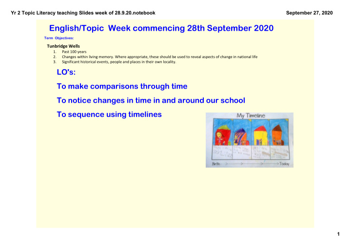 english topic week commencing 28th september 2020