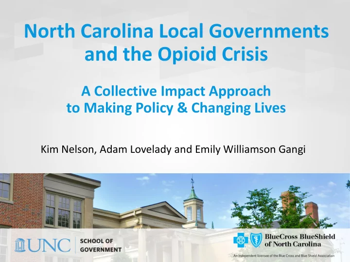 north carolina local governments