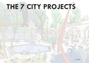 THE 7 CITY PROJECTS  june 2020  IMPACT ON THE CITY  Integral score  Corona has given us an added