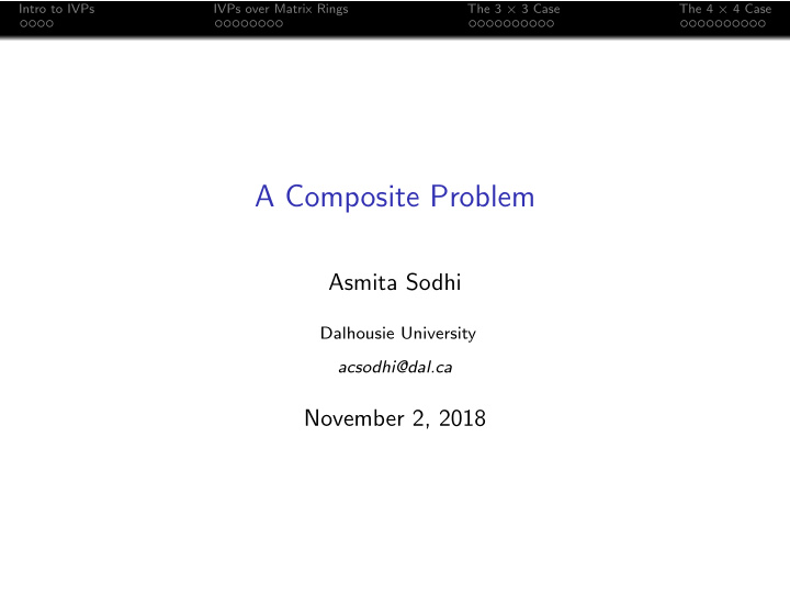 a composite problem
