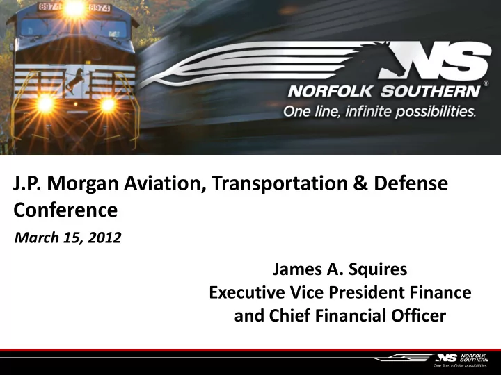 j p morgan aviation transportation defense conference