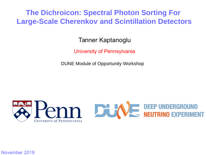the dichroicon spectral photon sorting for large scale