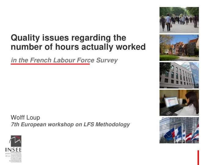 quality issues regarding the number of hours actually