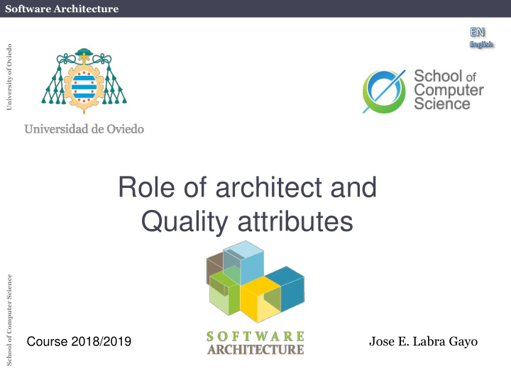 role of architect and