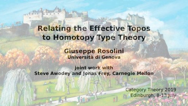 relating the effective topos to homotopy type theory