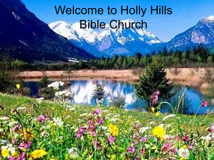 welcome to holly hills bible church first corinthians