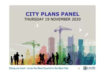 CITY PLANS PANEL  THURSDAY 19 NOVEMBER 2020  1  APPLICATION: 20/02958/FU  PROPOSAL: DEMOLITION