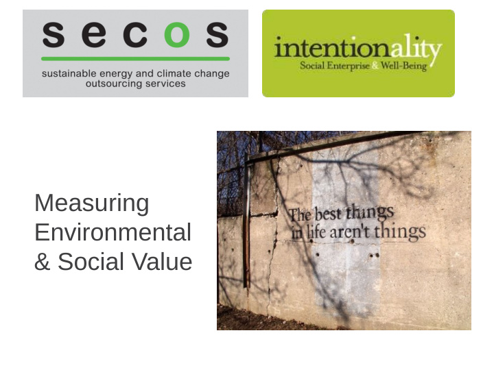 measuring environmental social value introduction