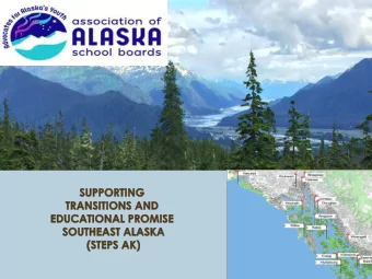 WHAT ARE THE EXPERIENCES  of SE ALASKA STUDENTS?  Gradua:on Rates/ Grade Level  Increase in