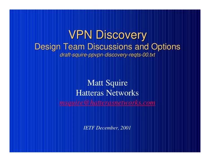 vpn discovery vpn discovery
