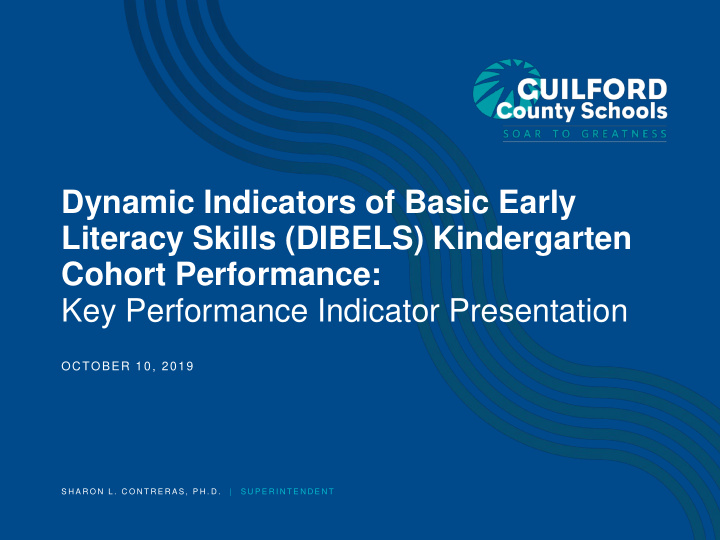 dynamic indicators of basic early