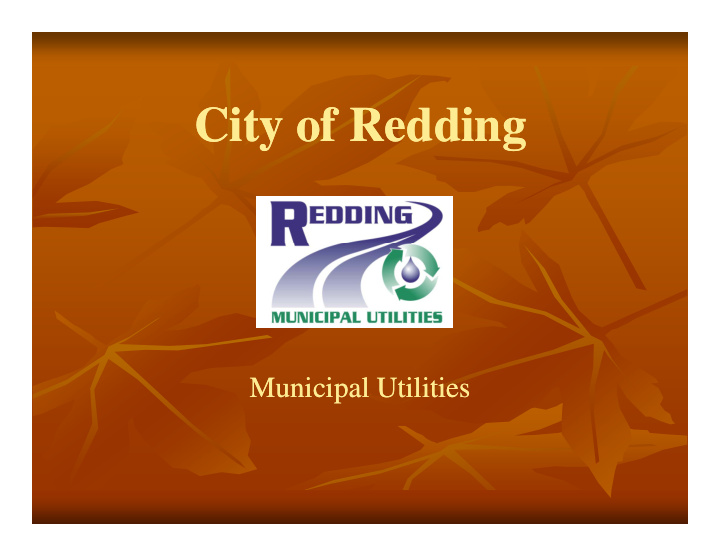 city of redding city of redding