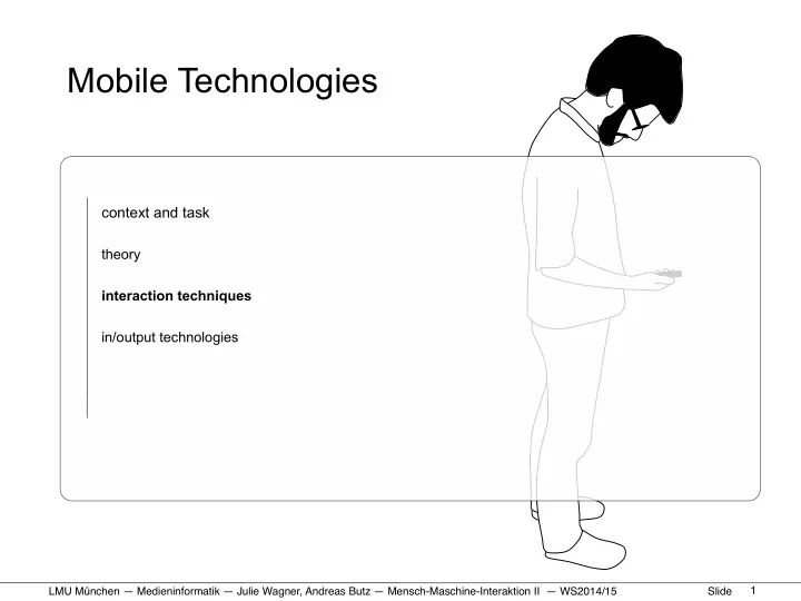 mobile technologies