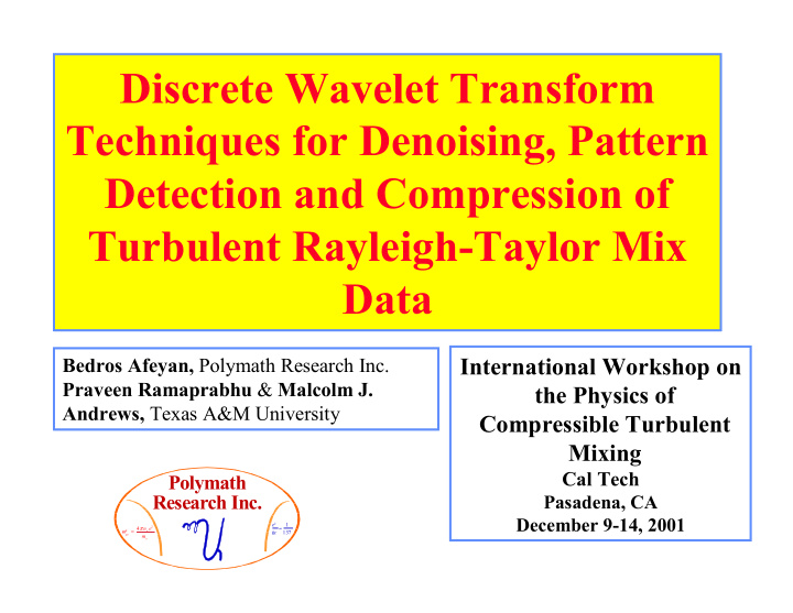 discrete wavelet transform techniques for denoising