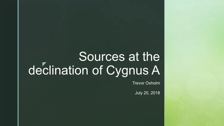 sources at the