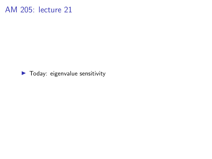 am 205 lecture 21