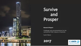 Pros  rospe  per  Research Report  Challenges and recommendations for the  commercial HVAC industry